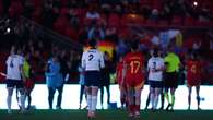 England women's clash with Spain suspended as lights GO OUT at Wembley