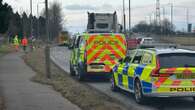 Boy in serious condition after being hit by bus while riding bike on road