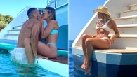 Shearer's bikini-clad daughter Hollie kisses rugby ace boyfriend on holiday