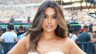 Former Premier League Wag steals show in eye-popping outfit at boxing card