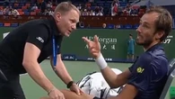 Medvedev asks ballgirl to take off sweat-drenched shirt as fans say 'freak'