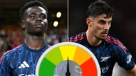 Saka is superstar but Havertz looks sluggish and Zubimendi dissapoints