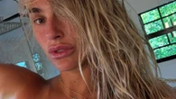 Three-time Grand Slam winner, 27, drives fans wild as she poses topless
