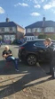 Moment row erupts after woman blocks driver parking his car to ‘reserve’ spot
