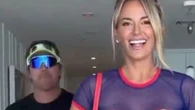 Brooks Koepka's wife Jena Sims goes braless in see-through outfit in weird video