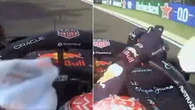Verstappen bizarrely throws towel out of moving car as Red Bull face fine