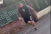 Moment Eddie Hall chases driver screaming ‘I’ll rip your head off’ in clash