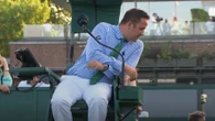 BBC commentator shocked as umpire steps in to warn star at Wimbledon
