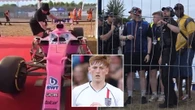 Soccer Aid star arrested on suspicion of causing criminal damage to F1 car