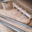 Shock moment floods swamp shopping centre turning escalators into waterfalls