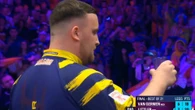 Luke Littler's cheeky antics to crowd as he is getting booed in darts final
