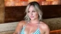 Tina O'Brien shows off bikini body on romantic weekend with new boyfriend