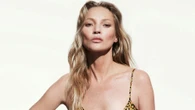 Kate Moss, 51, shows off her figure in tiny leopard print look for Versace