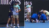 'He's all class' say fans as star carries ballboy off court in scorching heat