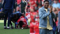 Awoniyi seen for first time since horror injury as he receives hero's welcome