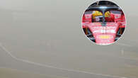 Fans miss Lewis Hamilton's first Ferrari lap as thick fog engulfs iconic track