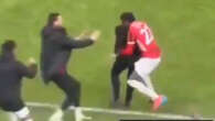 Moment Spurs flop injures boss with 'red card tackle' as he celebrates trophy