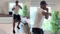 AJ shows off results of elbow surgery as boxer closes in on return