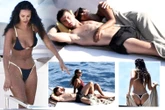 Maya Jama looks incredible in bikini as she snuggles up to boyfriend Ruben Dias