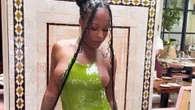 Woman shows off VERY skimpy dinner dress & people say she should be 'arrested'