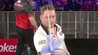 Martin Schindler has to pull dart from his foot as dartboard gets 'violent'