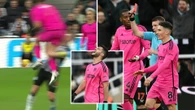 STRIKER took out Sean Longstaff with a reckless kung-fu-style kick. VAR intervened in the incident after the referee initially judged the challenge not to be worthy of a red card.