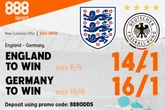 England vs Germany SPECIAL OFFER - Get Three Lions at 14/1 or Germany at 16/1