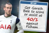 Gareth Bale betting offer: Get Spurs star to score or assist tonight at 40/1
