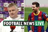 Solskjaer blasts referee body, Man City's Messi interest updates