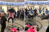City’s wild dressing room celebrations after making Champions League final