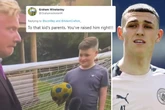 Reporter speechless as Man Utd fan kid says he hopes Chelsea 'leather' City