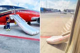 Czech Republic delayed en route to Holland tie as plane escape slide INFLATES