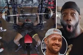 Wilder bench presses 310lbs before warning Fury to 'get your weight up'