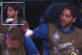 Viewers in stitches as Barella throws bandage at Locatelli - and he is NOT happy