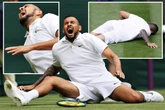 Kyrgios in agony after doing splits in nasty fall during fifth set vs Humbert