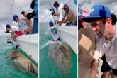 Watch Pulisic fall off boat onto huge fish while juggling ball as Sancho trolls