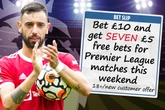 Get a £5 free bet for any SEVEN Premier League games this weekend