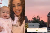 Azaylia Cain's mum Safiyya emotional as sky above their home turns orange