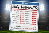 Punter lands £374k from £1 acca thanks to TWO 92nd minute goals