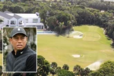 Woods 'tears up golf course in garden of £40m mansion after crash injury'