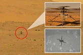 Nasa completes first flight on Mars following lift-off of drone helicopter