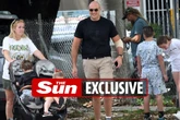 Tyson Fury appears to have elbow injury leaving smiling Paris pushing the pram