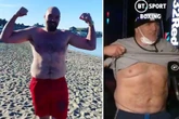 John Fury shows belly calling himself 'fat as a pig' and to ignore Tyson's body