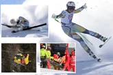 Vickhoff Lie airlifted to hospital after ski crash as she is left in agony