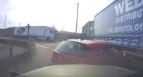 Watch lorry crush car's bonnet after junction smash - but who's in the wrong?