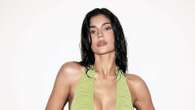 Kylie Jenner wows in revealing low-cut green dress from latest clothing line