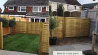 DIY fan makes nosy neighbours disappear without paying for a privacy fence