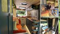 We transformed a van into luxury home-on-wheels - full of hidden storage spaces