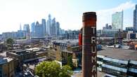 Best-selling motor parked on the side of brewery tower in bizarre stunt