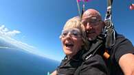 I'm A Celeb's Jane Moore faces fear and jumps out of plane at 10,000ft